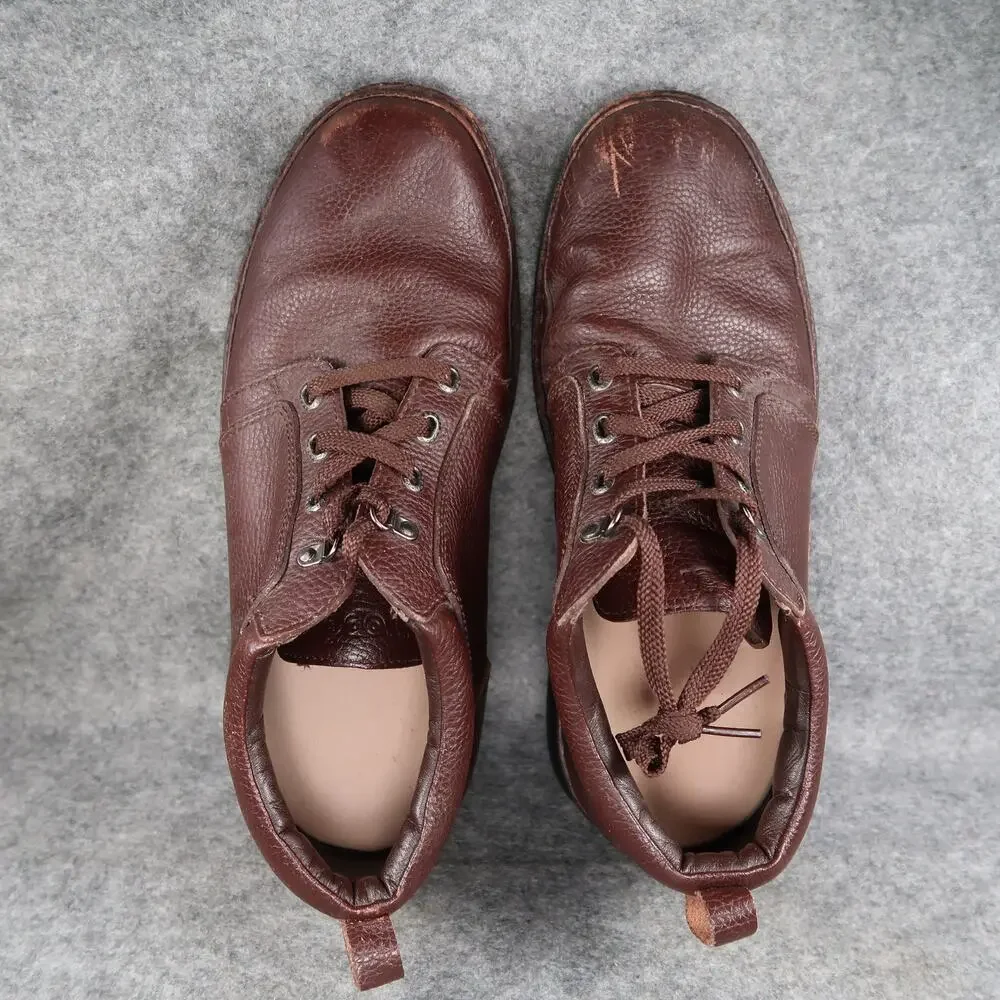 Propet Shoes Mens 13 5E Wide Casual Comfort Village Walker Brown Leather Oxford